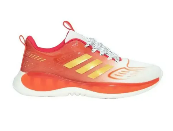 Red/White Colors Medium Width Synthetic Round Toe Lace-Up Closure Casual/Sport Sneakers Men Women